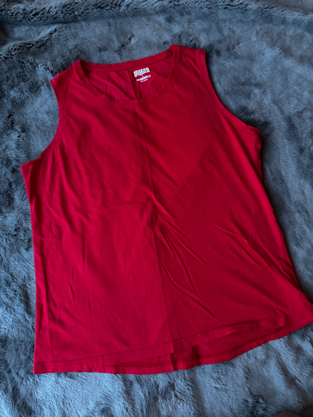 Duluth Trading Co Red Sleeveless Tank Top